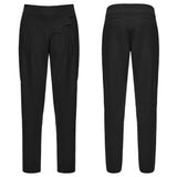 Madder Men's Gothic Ink Ruins Batwing Pleated Trousers in Black