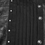 Montresor Men's Punk Asymmetrical Shirt in Black