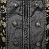 Still Life Men's Gothic Waistcoat in Black & Gold