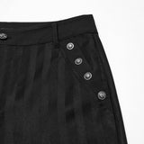 Arbaces Gothic Striped Embellished Pants Men's