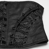 Berenice Women's Gothic Corset with Lacing in Black