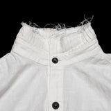 Penumbra Men's Gothic Shirt with Ruffled Collar in Black