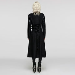 Gotham Glam PU Trench Coat - PunkRave