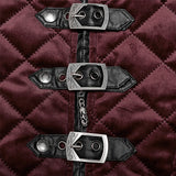 Pathos Gothic Velvet Black Waistcoat Men's