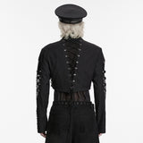 Morpheus Men's Gothic Woven Jacket in Black