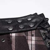 Widow Peak Men's Gothic Overskirt in Plaid