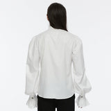 Arachne Gothic Woven Ruffle Shirt Men's