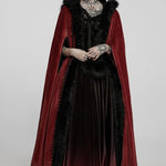 Siberia Fur Cloak (Red) - PunkRave