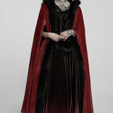 Siberia Fur Cloak (Red) - PunkRave