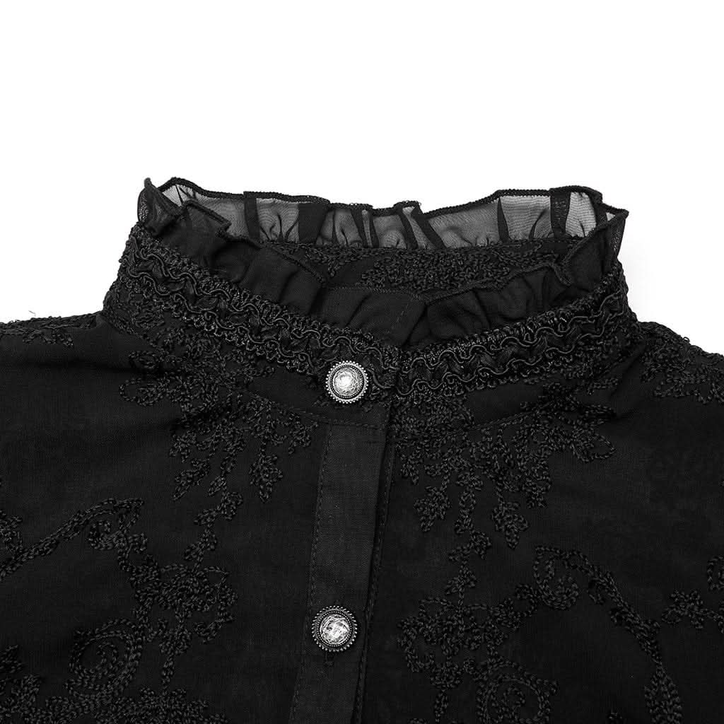 Sapphire Synth Mesh Blouse - PunkRave
