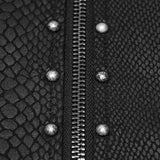 Usher Men's Gothic Shirt with Studded Details in Black