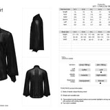 Thornveil Gothic Black Mesh Shirt Men's