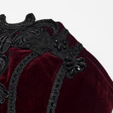 Melmoth Women's Gothic Corset in Red & Black
