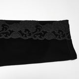 Locket Men's Gothic Embroidered Velvet Pants in Black
