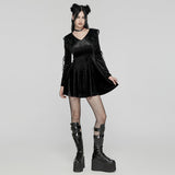 Sanguine Gothic Velvet Dress