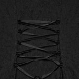 Night Owl Women's Gothic Long Dress in Black