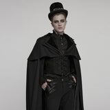 Nadir Gothic Wool Embroidery Cloak Coat Men's