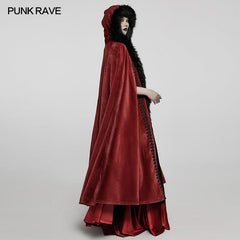 Siberia Fur Cloak (Red) - PunkRave
