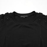 Onyx Gothic Stretch Knit Mesh Top Men's