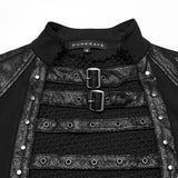 Cenotaph Gothic Fishnet Faux Leather Sleeveless Vest Men's
