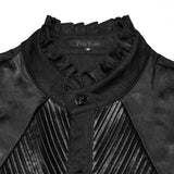 Asenath Gothic Woven Pleated Shirt Men's