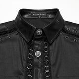 Demeter Gothic Fishnet Eyelet Shirt Men's