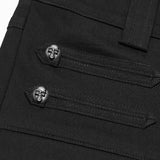 Garnet Men's Gothic Dandy Trousers in Black