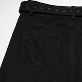 Caliban Men's Gothic Everyday Denim Pants in Black
