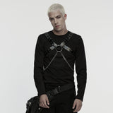 Hellebore Gothic PU Faux Leather Harness Men's