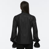 Arachne Gothic Woven Ruffle Shirt Men's