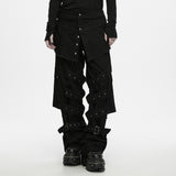 Calla Men's Gothic Cyber Tactical Pants in Black