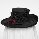 Epitaph Victorian Gothic Feather Rose Top Hat