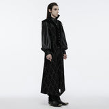 Vigilance Victorian Gothic Jacquard Long Sleeveless Waistcoat Men's