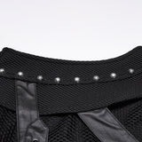Aether Victorian Gothic Cyber Waistcoat Top Men's