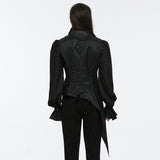 Caustic Gothic Jacquard Lace-Up Waistcoat Men's