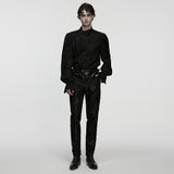 Athair Gothic Embroidered Woven Pants Men's