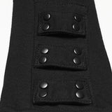 Henbane Men's Gothic Gloves with Studded Details in Black