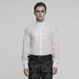 Cenotaph Men's Gothic Shirt in White