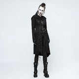 Malison Gothic Knit Lace-Up Hooded Coat
