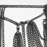 Tuberose Women's Punk Chain Bra Harness in Tarnished Bronze
