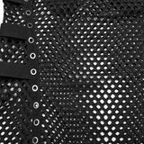 Akerbeltz Cyberpunk Fishnet Armor Plate Top Men's