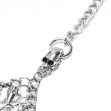Fomorian Women's Punk Layered Body Chain in Silver