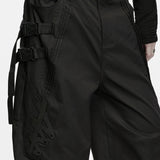 Hearse Men's Gothic Techwear Two-Way Wear Trousers in Black