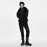 Ophanim Men's Punk Techwear Gloves in Black