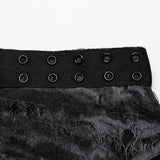 Augurious Gothic Distressed Washed Ripped Knit Eyelet Tank Men's