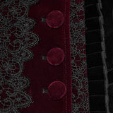 Porphyria Women's Gothic Woven coat in Black & Red