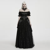 Lethe Women's Gothic Ballgown Dress In Black
