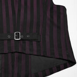 Gomez Gothic Striped Black Waistcoat Men's