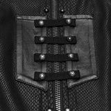 Usher Men's Gothic Shirt with Studded Details in Black