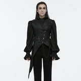 Caustic Gothic Jacquard Lace-Up Waistcoat Men's